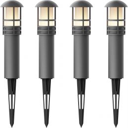 VENUS MANUFACTURING 12V LED Low Voltage Bollard Path Lights 3W 4Pack