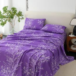 Spirit Linen Home 4-Piece Elegant Soft Bed Sheet Set 4-Piece, Bundle of 2
