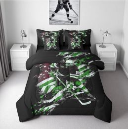 Erosebridal Hockey 7 Piece Comforter Set Queen 7 Piece, Bundle of 2