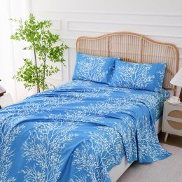 Spirit Linen home King Size Sheets Set Microfiber 4 Piece