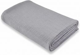 GO GREEN ORGANICS Waffle Bath Towel Cotton 5x58 INCHES, Bundle of 2