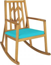Tangkula Acacia Wood Patio Rocking Chair Wood
