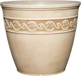 Classic Home & Garden Classic Home and Garden Corinthian Resin Flower Pot Planter, Bundle of 2