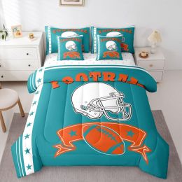 Erosebridal Queen Size Gridiron Seasonal Comforter Set Football