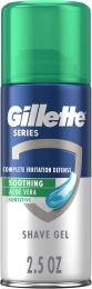 Gillette Series Soothing Shaving Gel for Men 2.5 oz, Bundle of 4