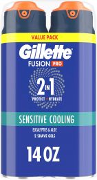 Gillette PRO Shaving Gel For Men Cools To Soothe 14oz, 2 in, Bundle of 2