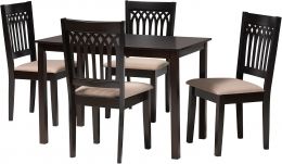 Baxton Studio Genesis Dining Set 5-Piece