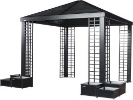 Sojag Havana Rustproof Aluminum Frame Gazebo with 6 Insulated Aluminum