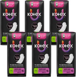 Kotex Natural Balance Absorbent Liners 16 Count, Bundle of 2