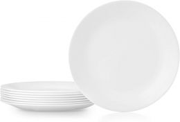 Corelle Vitrelle 8-Piece Dinner Plates Set Triple Glass 8-Piece