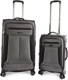 Perry Ellis Viceroy 2 Piece Expandable Suitcase Set with 2 Piece