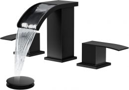 gotonovo Waterfall 8 inch Widespread Bathroom Faucet Set Bathroom 8 inch