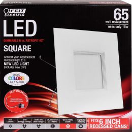Feit Electric 6in LED Recessed Square Flat Panel Downlight Electric 6in