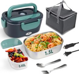 SOHIDA 1.5L Electric Lunch Box Food Heater Electric 1.5L, Bundle of 2