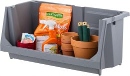 IRIS USA Open Front Storage Bins Heavy Duty