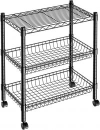 Guan River 3 Tier Wire Basket Shelf
