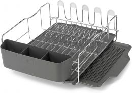 Polder KTH-615 Dish Rack Stainless Steel Plastic 4 PC