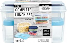 Fit & Fresh 216HL Entree Set with Dishwasher Safe, Bundle of 2