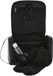 Perry Ellis Portfolio Men's Saffiano Zip Top Travel Kit Small