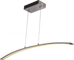 JONATHAN Y 41.5" Chrome Modern Linear Integrated LED Pendant Light Metal