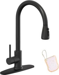 Asinse Kitchen Faucet with Sink Mat Stainless Steel
