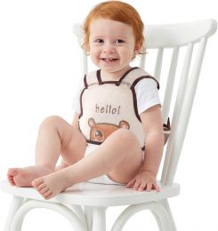 Elfzone High Chair Straps Portable Feeding Strap Safety Belt Portable, Bundle of 2