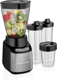Hamilton Beach MultiBlend Smoothie Blender with 4 Shatterproof BPA Free Portable BPA Free 32oz, 8oz