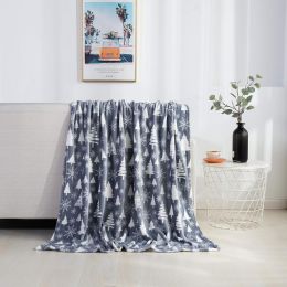 Elegant Comfort Velvet Touch Ultra Plush Christmas Holiday Printed Fleece 60inch, 50 x 60inch, Bundle of 2