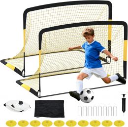 Garvee 6x4 ft Soccer Goal Set Portable 2-Pack, 6x4