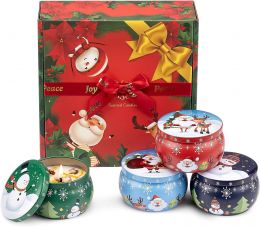 Lambliss gift Christmas Scented Candles Gifts for Women 4 Pack 4 Pack, 4.4 oz, Bundle of 3