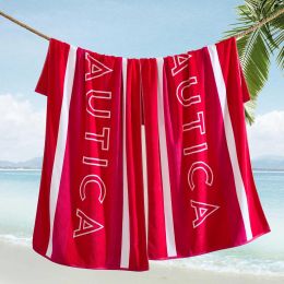 Nautica Oversized Beach Towel Set Cotton 2-Pack