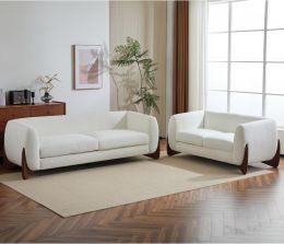 Christopher Knight Home Almad 2 Pieces Sofa Couch Set Wood