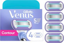 Gillette Venus Extra Smooth Swirl Women's Razor Blade Refills 4 Count, Bundle of 2