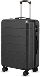 YOETEY 24 Inch Checked Luggage with Spinner Wheels 24 Inch, 24 in