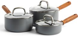 GreenPan Mayflower Pro Hard Anodized Healthy Ceramic Nonstick Nonstick Ceramic Glass 6 Piece, 16 cm, 18 cm