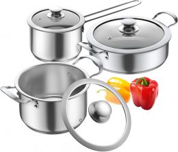 Aufranc Stainless Steel pots and Stainless Steel Nonstick Induction