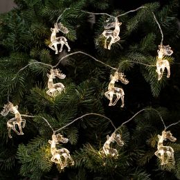 LUSHARBOR Christmas Lights Reindeer 6.8FT, Bundle of 3