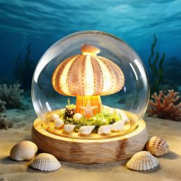 Kiinfendly Glass Dome Sea Urchin Lamp Glass, Bundle of 3