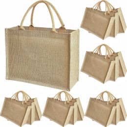 GOQAGA 15 Pcs burlap bags Reusable 6 inch, 2 x 12, 2 x 6 inch