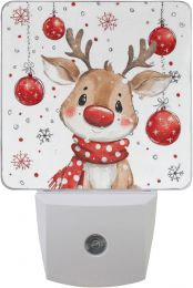 Vdsrup Christmas Deer Night Light Set Set of 2, Bundle of 2