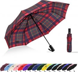 RusuiQinsan Windproof Travel Umbrella, Bundle of 3