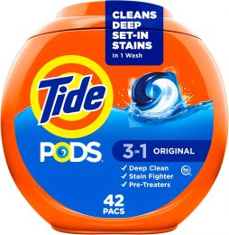 Tide PODS laundry detergent pacs 42 Count, Bundle of 2