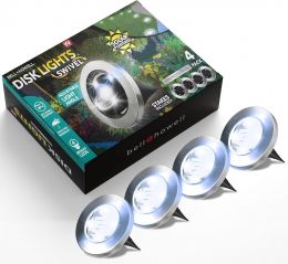 Bell+Howell Swivel Disk Lights Deluxe Wireless Set of 4, Bundle of 2