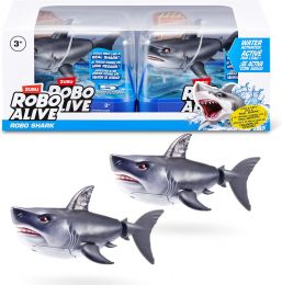 Robo Alive Water Activated Shark 2 Pack (Grey) 2 Pack, Bundle of 2