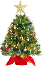 Joiedomi 24"/2FT Mini Christmas Tree Tabletop Set with 2FT