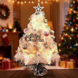 Soulchen Mini Tabletop Christmas Tree with Light 2ft 2ft, 24 Inch, Bundle of 2