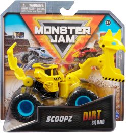 Monster Jam Official Scoopz Dirt Squad Dump Truck Monster Truck, Bundle of 2
