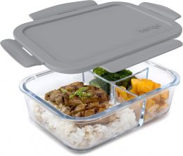 Bentgo Glass Lunch Box - Leak-Proof Bento-Style Food Container with Glass, Bundle of 2