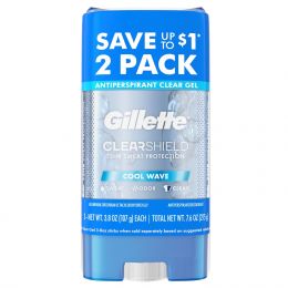 Gillette Antiperspirant and Deodorant for Men Pack of 2, 3.8 oz, Bundle of 2