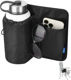 Xxerciz Chair Cup Holder with Phone Holder Adjustable Nylon Armrest Drink Holder Organizer Universal, Bundle of 2